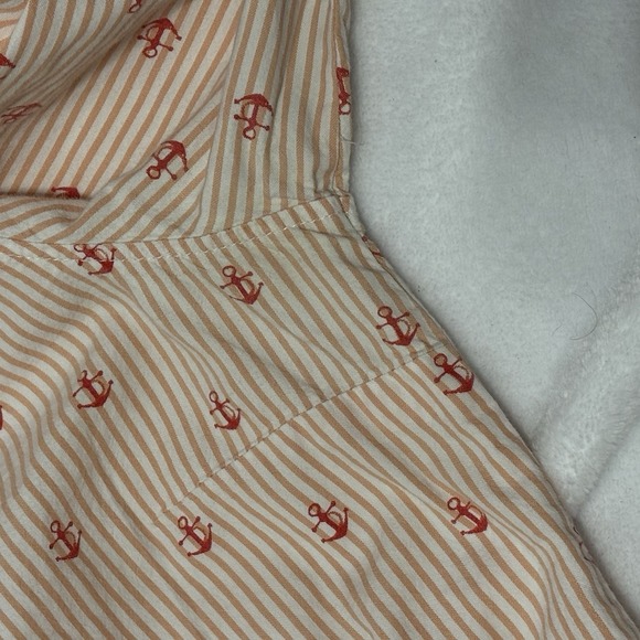 Tommy Hilfiger Women's Anchor Shirt Pink Stripes Nautical Boat Pattern Size Lg - Picture 4 of 13